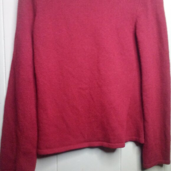 Tweeds Sweater Cardigan S Long Sleeve Red - Picture 11 of 12